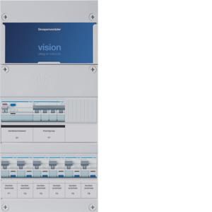 Groepenkast 6-groepen-uitbreidingsverdeler ALS 30mA/HACO/direct +K