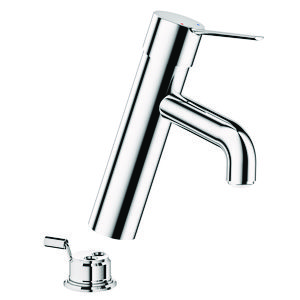 Wastafelmengkraan H.100 + plug volle greep z. stpkrn