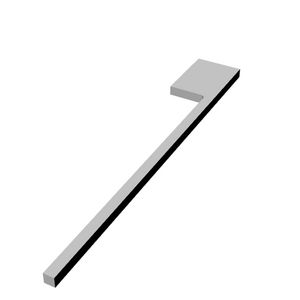 Handdoekhouder voor meubel 35cm chroom