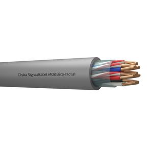 Haspel a 500m. signaal kabel B2ca gy# 8x2x0,8mm 3408