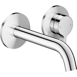 Wastafelmengkraan AXOR One wand inb. rechte greep 160mm chroom