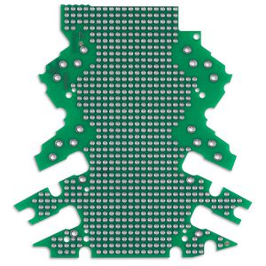 Printplaat met gatenraster 2-2-aansluitniveaus VVE=5
