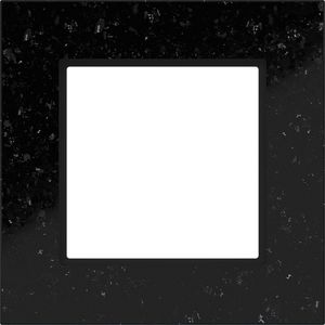 LED-afdekraam 1-voudig, A.8, ink stone, zwart marmer
