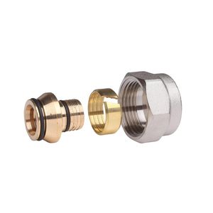 Knelfitting tbv Alupex G 3/4" 18mmx2 vernikkeld VVE=10