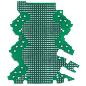Printplaat met gatenraster 3-2-aansluitniveaus VVE=5