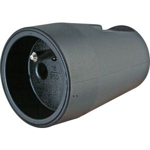 Contrastekker PA kunstsstof zwart VVE=10