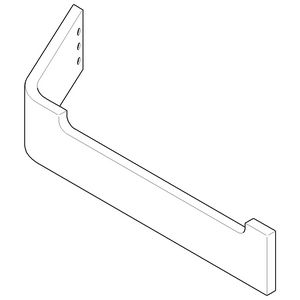 Houder toiletrolhouder Stang 203x35x70mm Platina ge