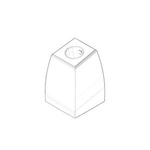 Aansluiting V&B-logo 54,5x78,5x56mm chr