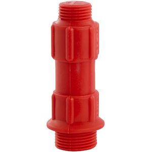 Pro Bouwstop 1/2" messing rood