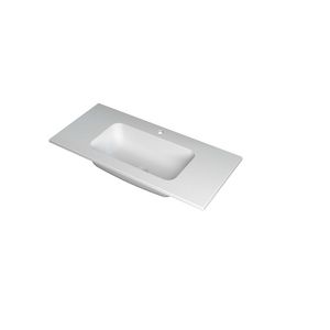 Wastafel polystone midden met 1 kraangat 3407251