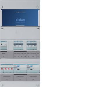 Groepenkast 4-groepenverdeler HS 2xALS 4P 30mA +F+T 3-fase