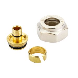 Knelfitting VPE G 3/4" 1/2" DN15mmx2.5 vernikkeld VVE=10