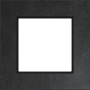 LED-afdekraam 1-voudig, A.8, slate stone, gevlamde leisteen