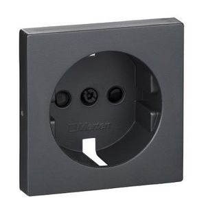 Centraalplaat voor contactdoos System-M Kinderbeveiliging Antraciet