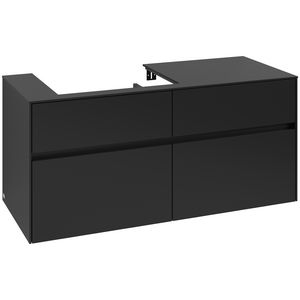 Wastafelonderkast Collaro 1200x548x500mm Volcano Black C08200VL