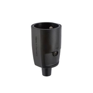 Koppelcontactstop geaard compact Frans/Belg. IP20 zw. VVE=10