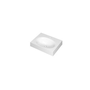 Wastafel polystone centraal met 1 kraangat 3407301