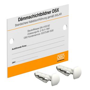 Markeringsplaat voor enkel-kabeldoorvoeren 100x70mm