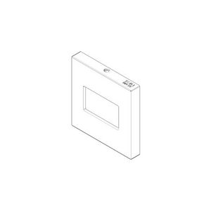 Rozet v. regendouche Wand 60x9x60mm chr