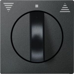 Centraalplaat voor jaloezieschakelaar Antraciet Systeem M