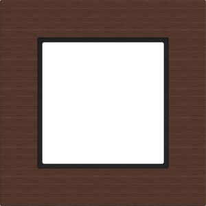 LED-afdekraam 1-voudig, A.8, umber wood, wengéhout