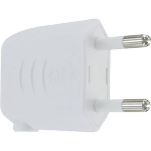 Stekker Euro kunststof 25A zij-invoer wit 2-pack VVE=10