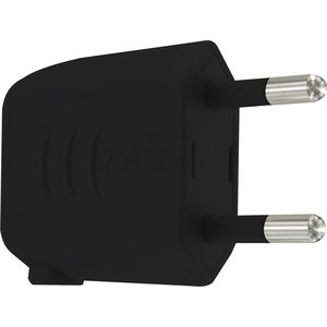 Stekker Euro kunststof 25A zwart 2-pack VVE=10