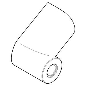 Houder voor toiletrolhouder 65x25x73mm Mat Wit