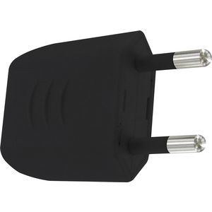 Stekker Euro kunststof 25A zij-invoer zwart 2-pack VVE=10