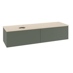 Wastafelonderkast Antao 1600x360x500mm L.Green Matt Lacquer K37153HL