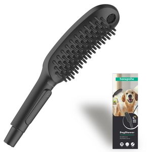 Douche voor de hond mat zwart