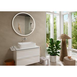 Tecturis S 1-hendel wastafelmengkraan inbouw chroom. 22,5 cm