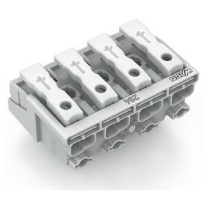 Kroonklem Drukknop extern z. PE-contact wit 294-4004 VVE=500