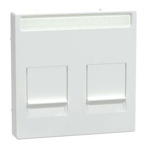 Centraalplaat RJ45 2-voudig Venster Stofschuif Act Systeem M