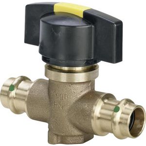 inbouw doorstroomventiel metSC 22mm siliciumbrons/blank