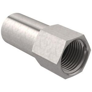 Insteekstuk MAPRESS RVS spie-einde 54x1/2"bn.