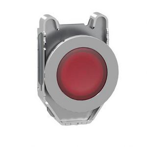 Kop verzonken verlichte drukknop Metaal Druk/druk Rood