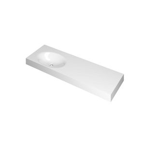 Wastafel polystone links zonder kraangat 3407365