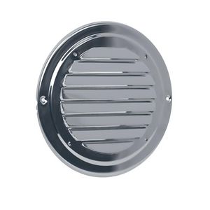 RVS schoepenrooster+aansluitbus Ø125mm
