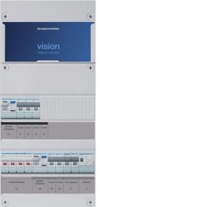 Groepenkast 5-groepenverdeler HS 2xALS 2P 30mA +F+T 3-fase