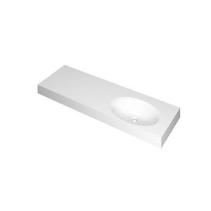 Wastafel polystone rechts zonder kraangat 3407368