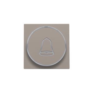 Afwerkingsset doorschijnende ring/belsymbool 6A bronze c.