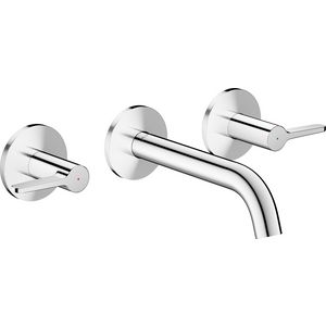 Wastafelmengkraan inbouw AXOR One 3-gats 160mm recht chroom
