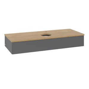 Wastafelonderkast Antao 1200x190x500mm Antr. Matt Lacquer K10051GK