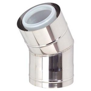 Rolux buitenwandsysteem bocht 30° conc 110/160 pp/inox