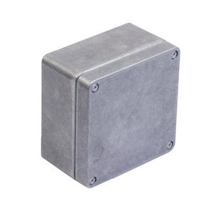Schakelkast leeg aluminium 140x140x81mm onbehandeld