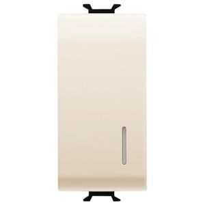 DRUKKNOP 1P 250 Vac-NO 16 A VERLICHTBAAR+AFSCHERMING VVE=12