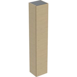 Hoge kast 1 deur: 33x180x29.8cm eik naturel / Melamine houtstructuur