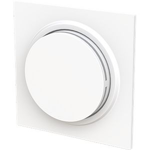 Centraalplaat + knop v draaidimmer art-matwit (6540-44M-102)