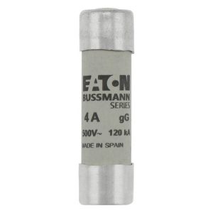 Zekering laagspanning 4A AC 500V 14x51 gL/gG met sla VVE=10